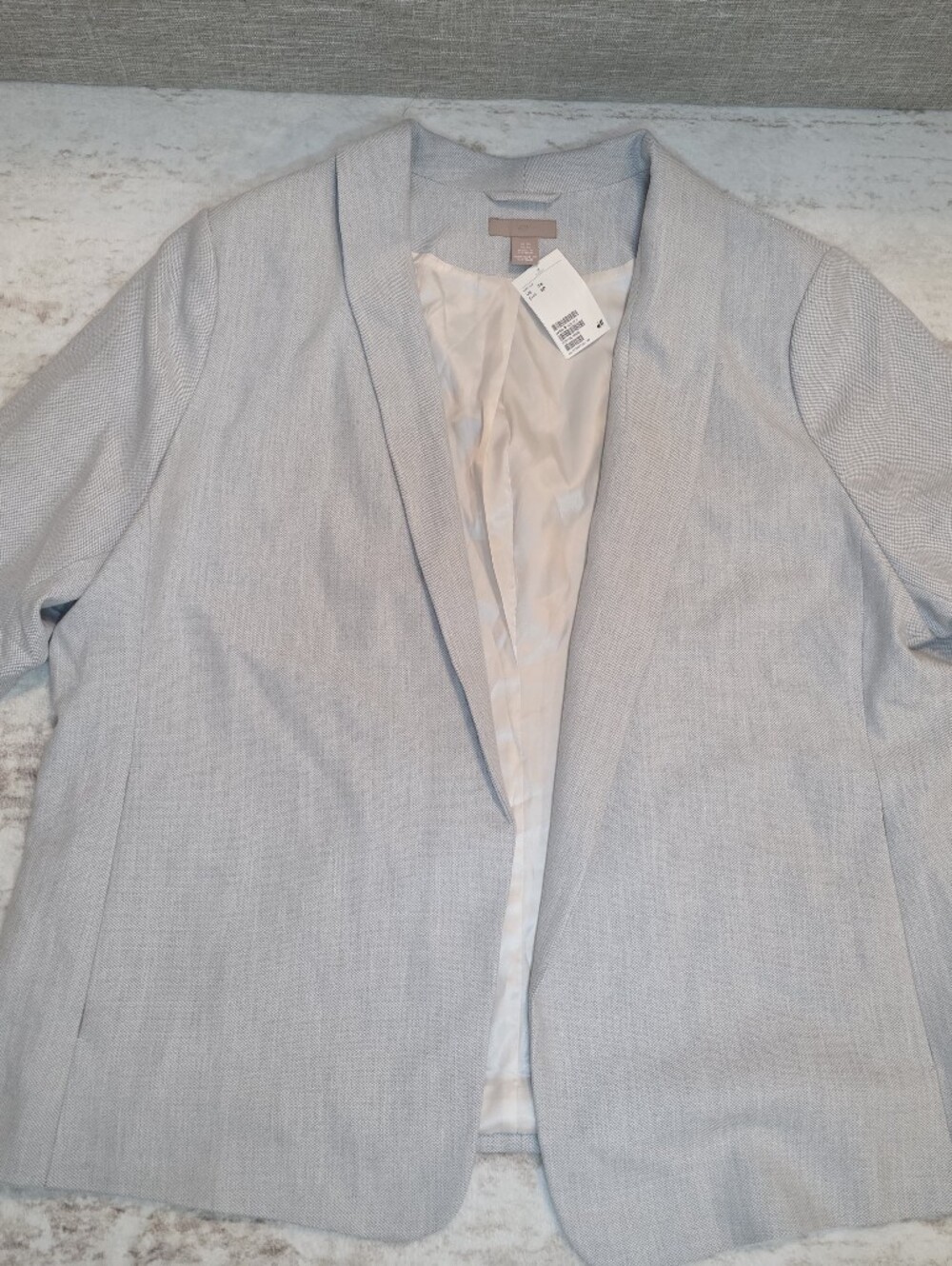 H&M Light Gray Women's Open-Front Blazer